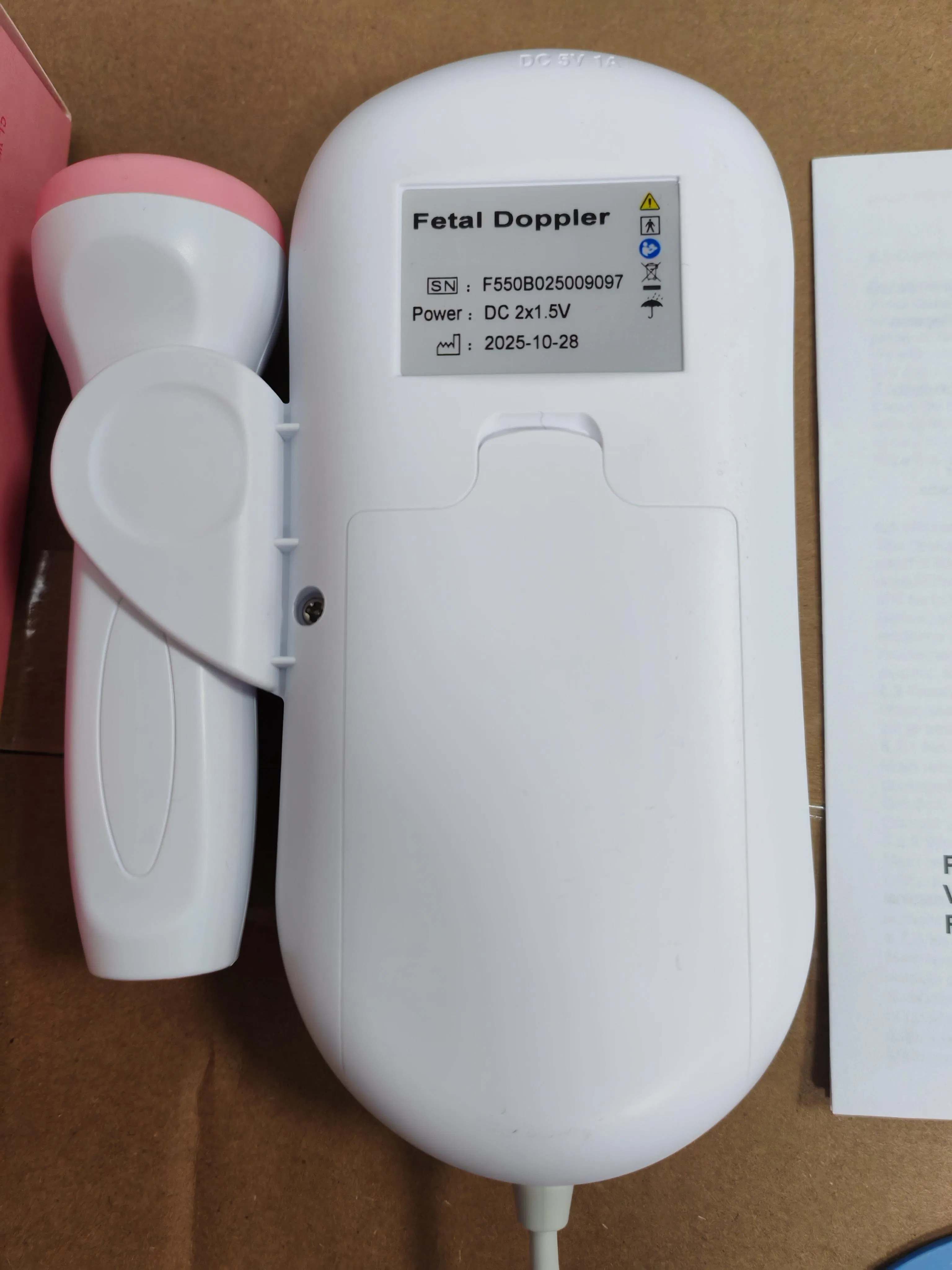 Portable 2.0-3.0MHz Fetal Doppler Heart Rate Monitor Doppler Device