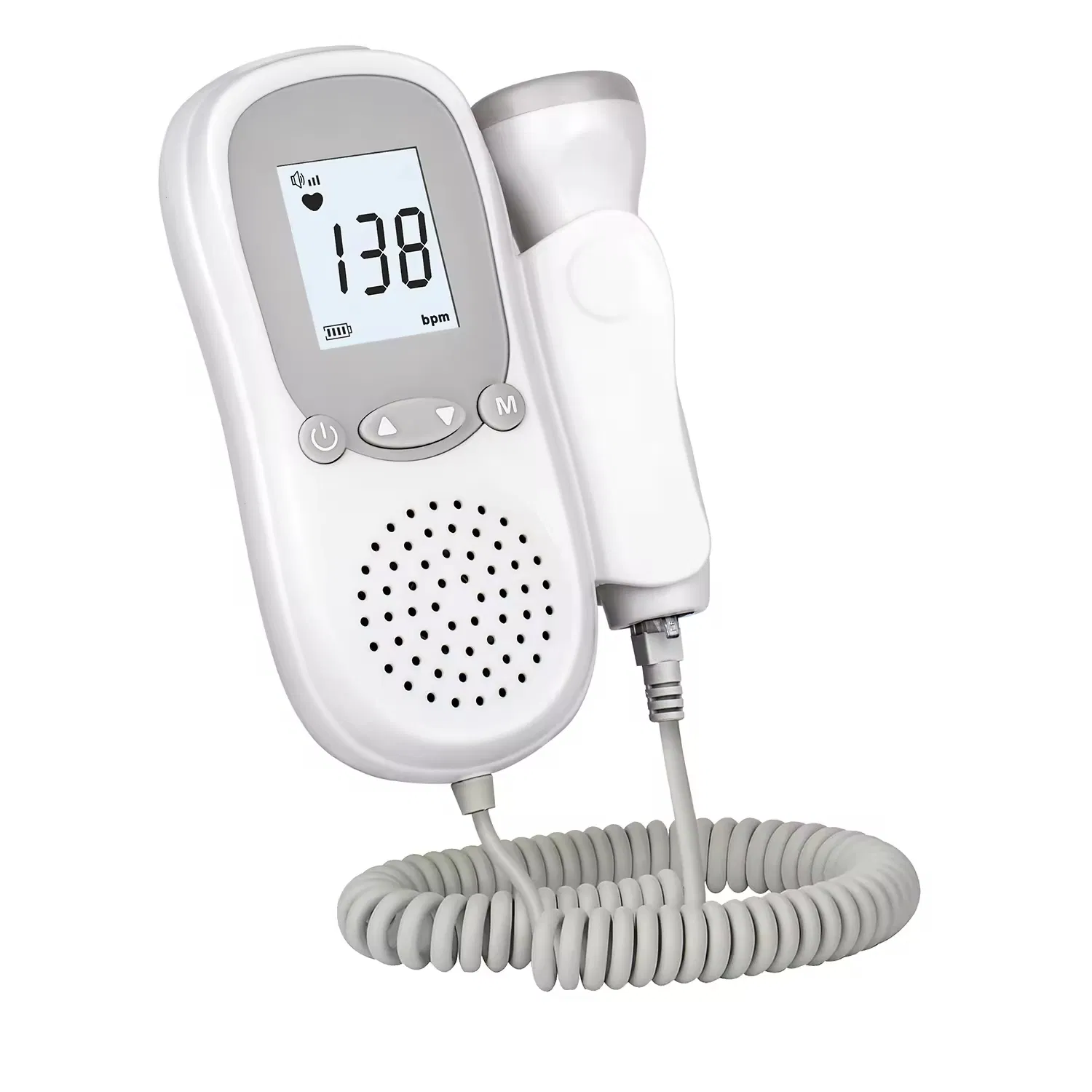 Middle Class Handheld Fetal Doppler Digital LCD Display with USB