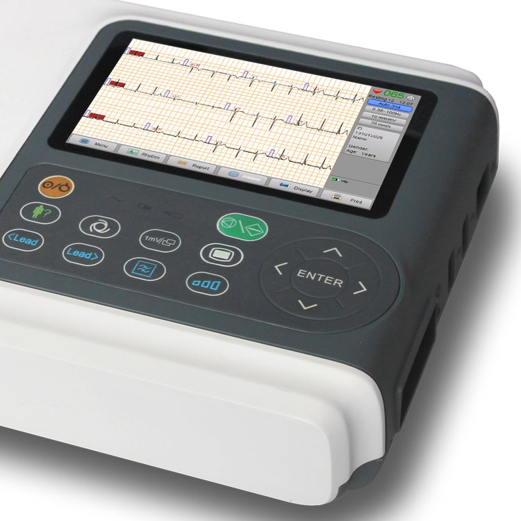 Veterinary Monitors Pet Hospital Use ECG Machine with 12 Leads Electric Power Source Electrocardiogram