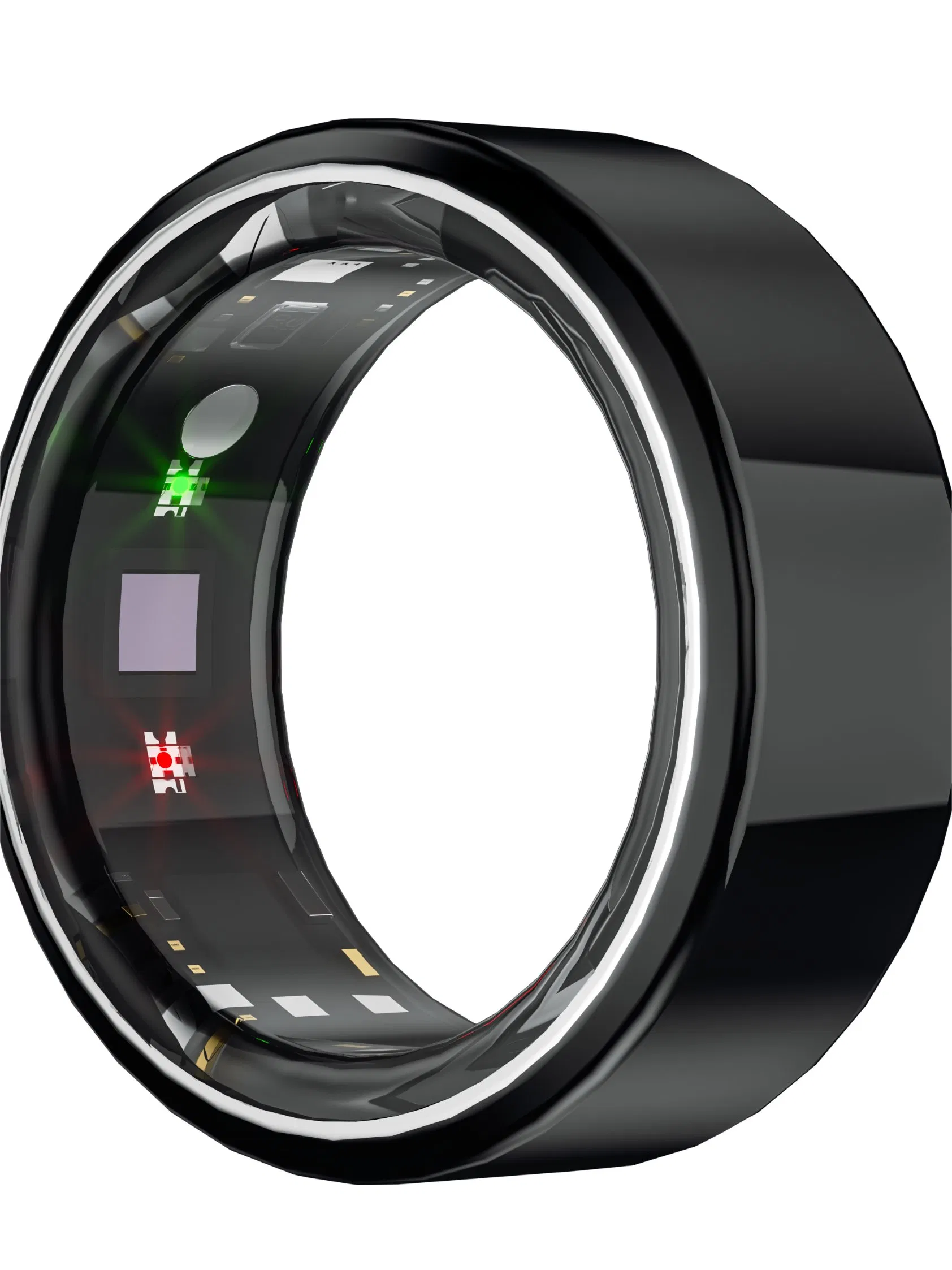 Simple Titanium Smart Health Ring with Blood Oxygen Heart Tracking Wearable Devices