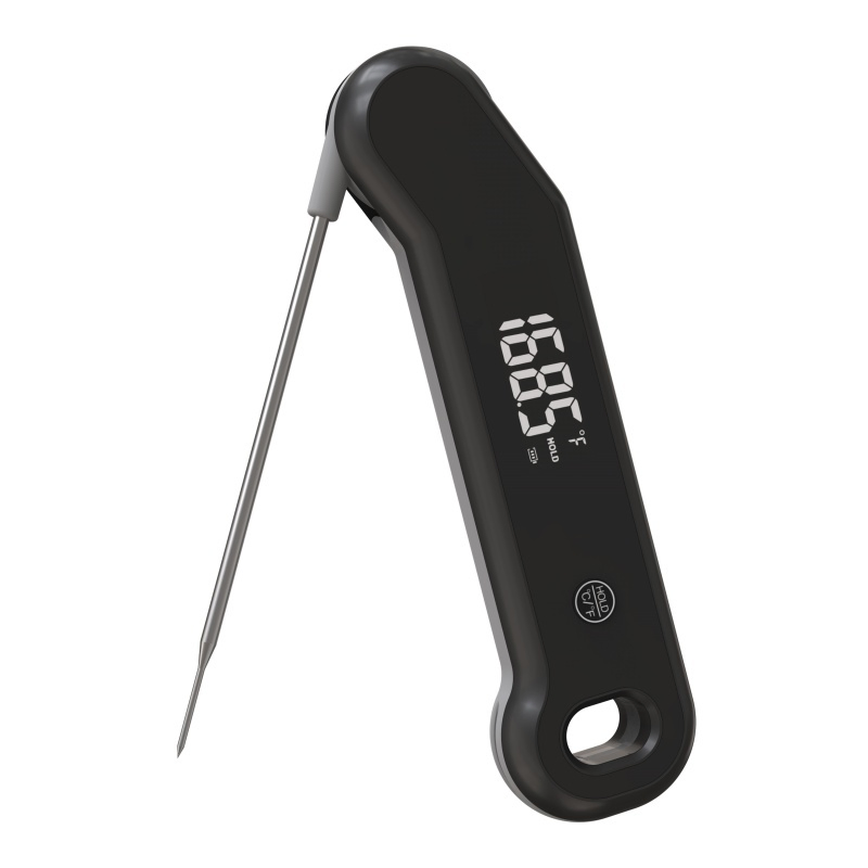 Faster 0.6 Sec Instant Read Folding Probe Household Kitchen Cooking Food Thermocouple Meat Thermometer Waterproof Digital BBQ Thermometer for Oven/Smoker/Grill