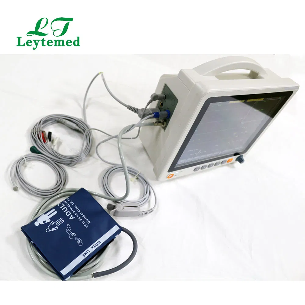 Ltsp23 Cheap Portable ECG/Temp/NIBP/SpO2/Resp/Pr Patient Monitoring Devices