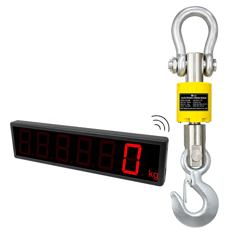 CE Remote Controlling Digital Wireless Electronic Weight Hanging Heavy Duty Industry Port Used Accuracy Crane Scale with Printer/Load Cell/LCD Display/Hook