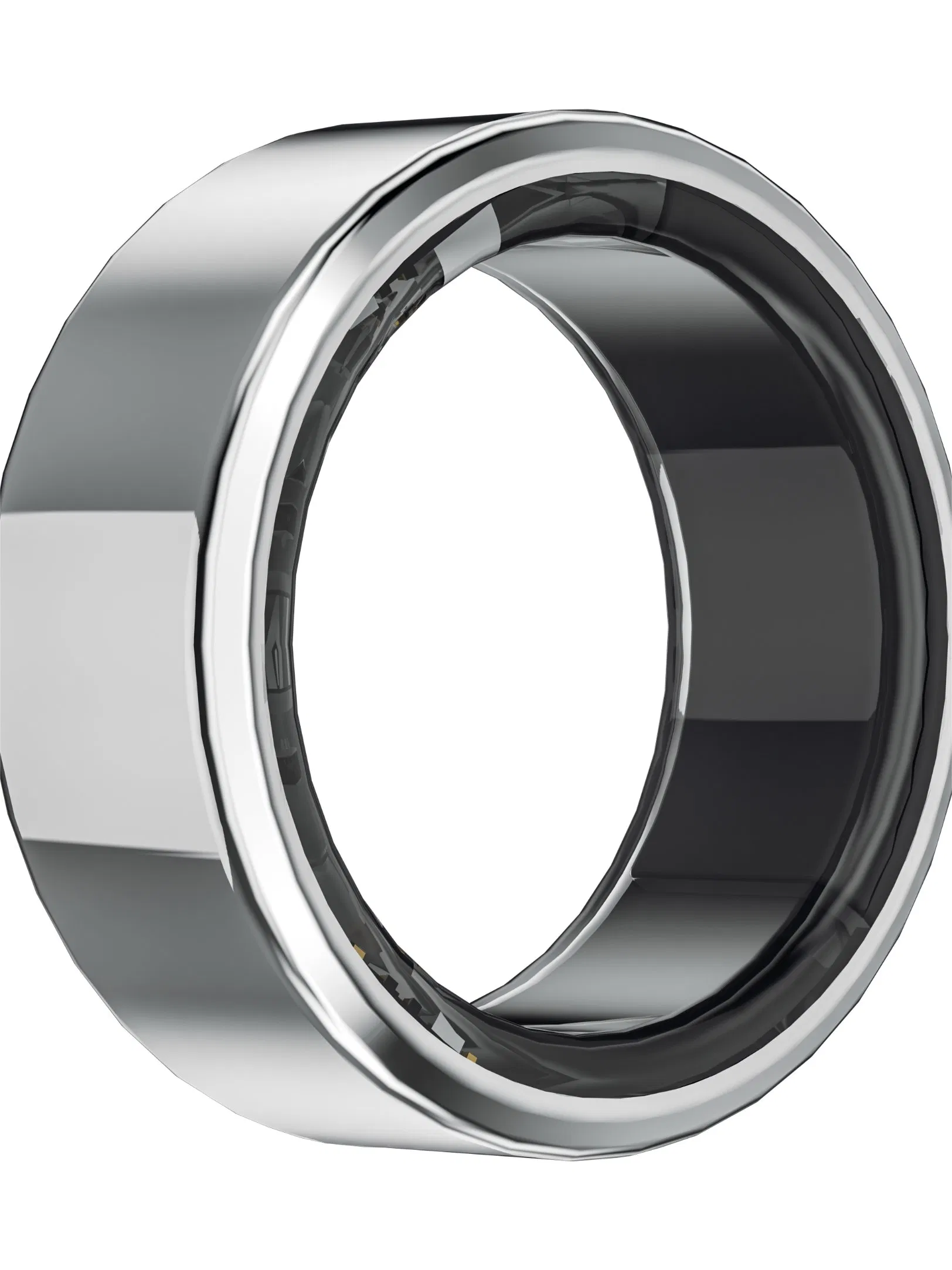 Simple Titanium Smart Health Ring with Blood Oxygen Heart Tracking Wearable Devices