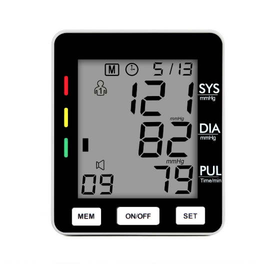 Smart Wrist Blood Pressure Monitor with Heart Rate Tracking