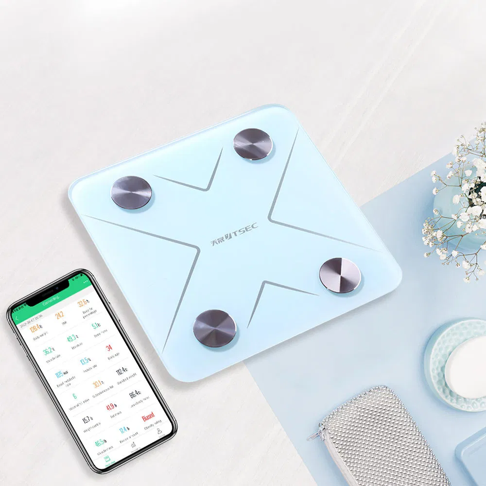 Marchfactory Intelligent Digital Bathroom Waterproof Weight and Body Fat Bml/Bmr Body Scale