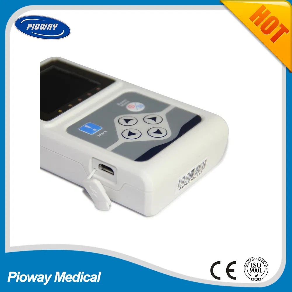 3-Channel 24 Hours Dynamic ECG Holter Monitor (TLC9803)