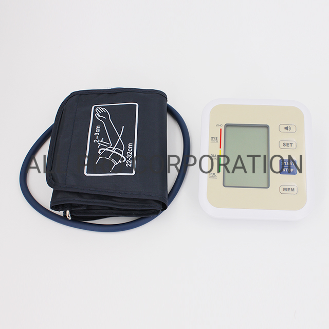 Arm Type Sphygmomanometer Heart Rate Bp Monitor
