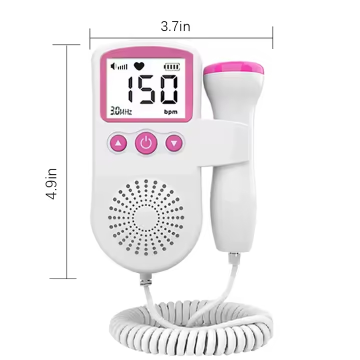 Ultrasound Fetal Dopplers Home Medical Portable Fetal Heart Rate Detection Monitor