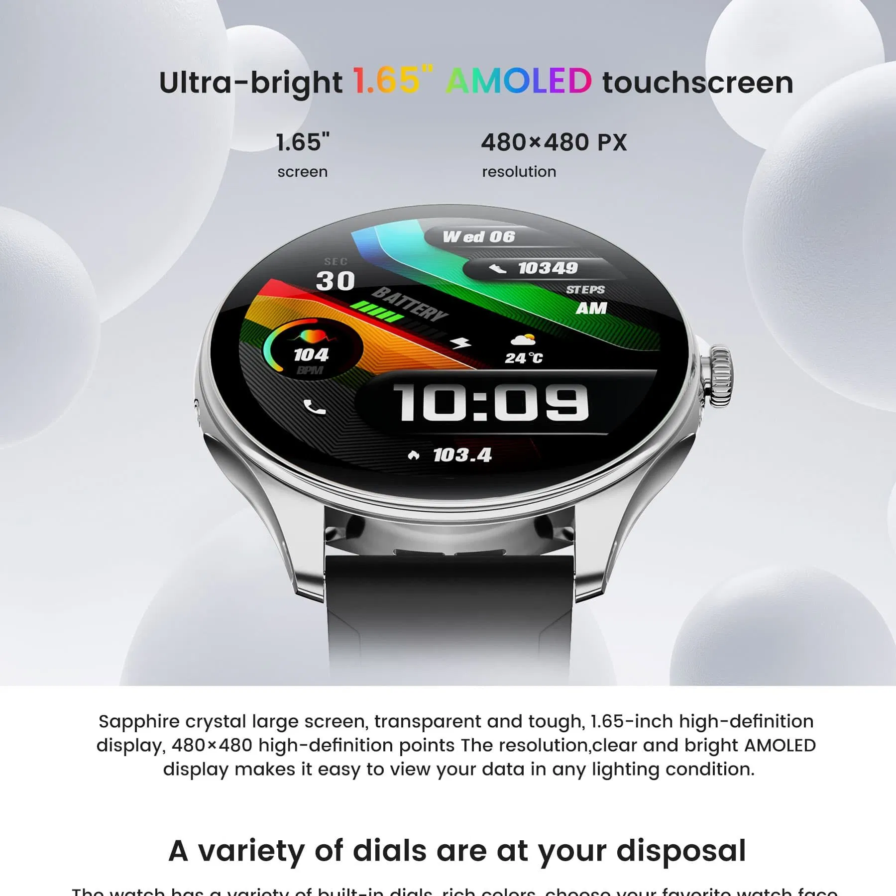 Smartwatch Sk42 Emotion Fatigue Detection Smart Watch Fashion ECG Health Wearable Devices Amoled Uric Acid Lipid