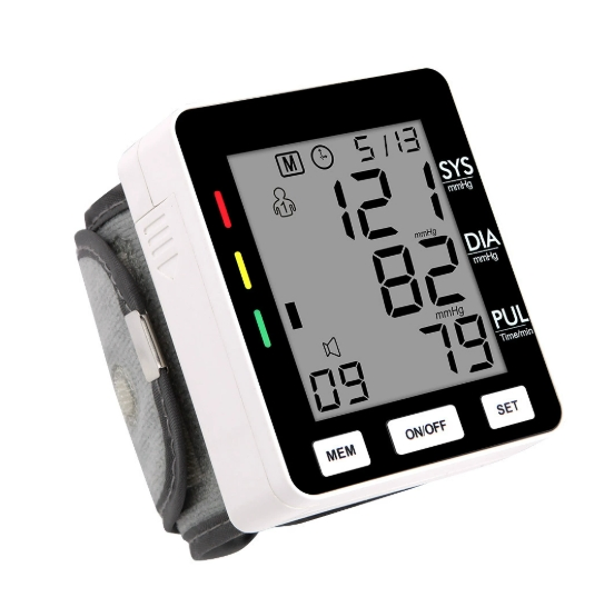 Smart Wrist Blood Pressure Monitor with Heart Rate Tracking
