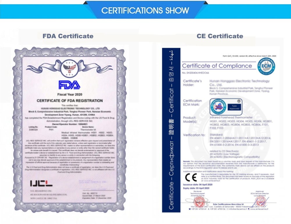 Forehead Fever Thermometer Baby Thermometer Digital Infrared Industrial Electronic Clinical Thermometer Factory with CE