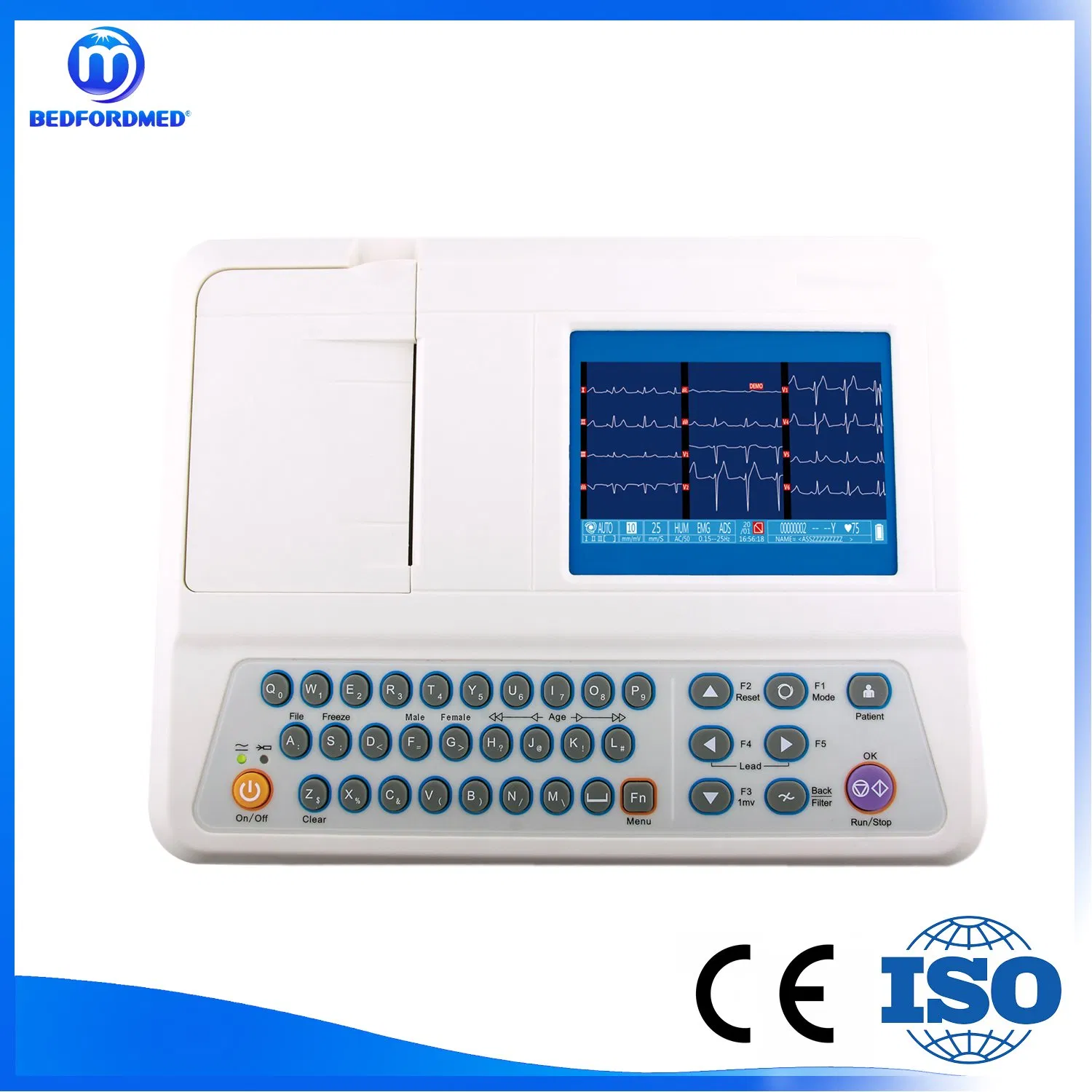 Hospital Euipment Clinics and Rehabilitation High-Efficiency portable ECG Electrocardiograph 3303