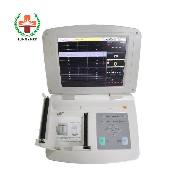 Sy-Hf010 Medical Baby Heart Rate Monitor Cardiotocograph Machine Fetal Heart Monitor