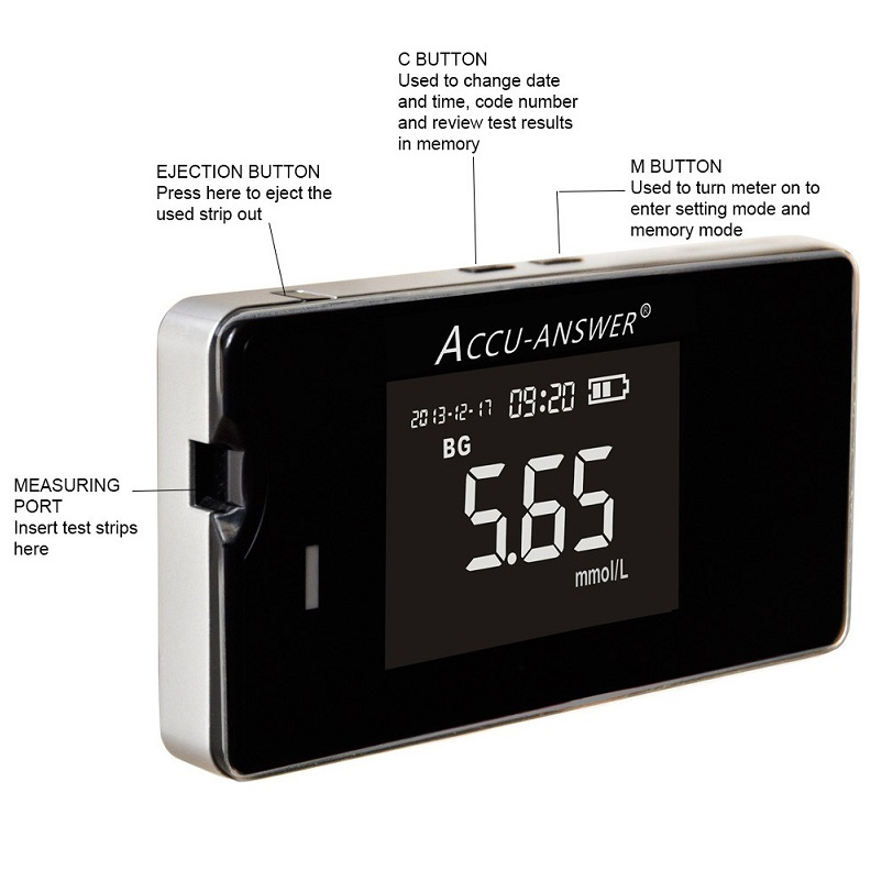 Home Hospital Use Diabetic Test Strips Blood Glucose Monitoring System