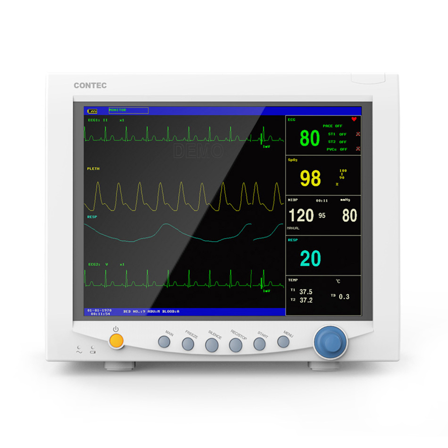 Advanced Contec Cms7000 Portable ICU Patient Monitoring Device for Hospitals