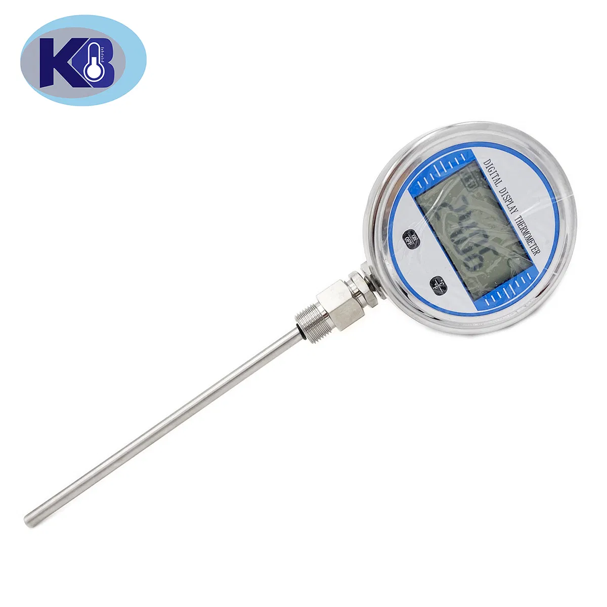 Industrial Stainless Steel Pressure Type Digital Display Thermometer Capillary Thermometer