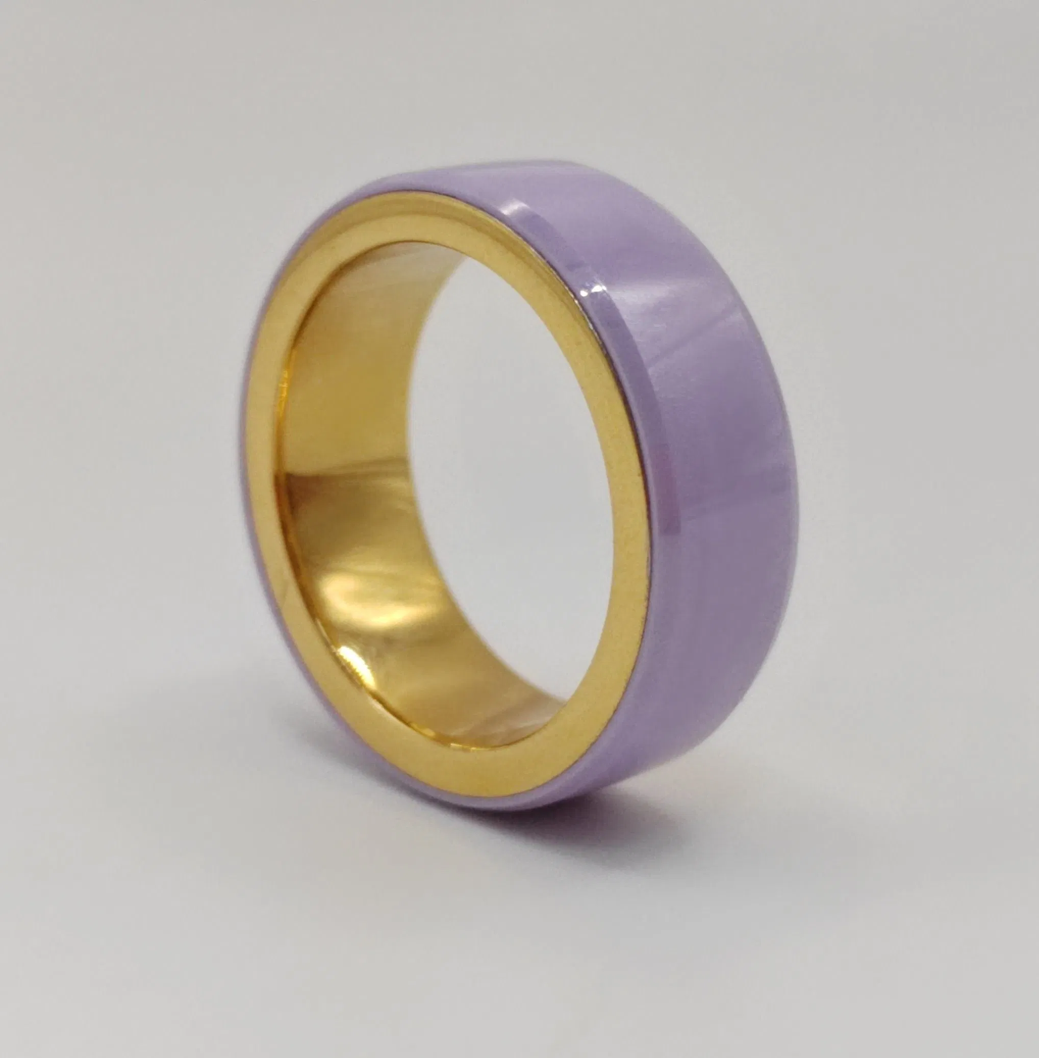 Smartphone Wearable Wireless Smart Health Ring with Material Ceramic Ring for Wireless Charging Case with Bluetooth Medical Alert Devices