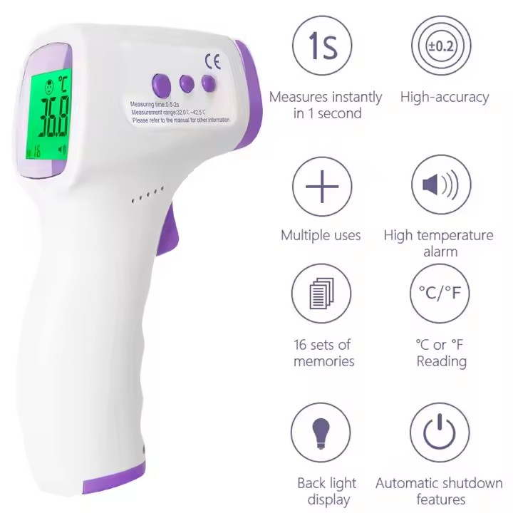 New Style Infrared Thermometer for Babies and Adults Non-Contact Forehead Thermometer