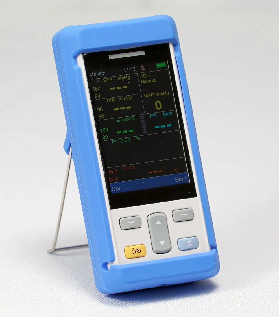 in-PC100 Animal/Human Bedside Cardiac Vital Sign ICU ECG SpO2 NIBP 8 Inch Portable Patient Monitor /OEM Vet Medical Equipment