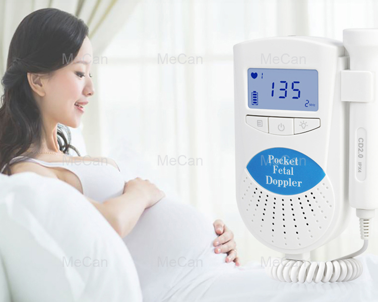 Baby Heart Rate Portatil Ultrasound Fetal Doppler Monitor for Pregnancy