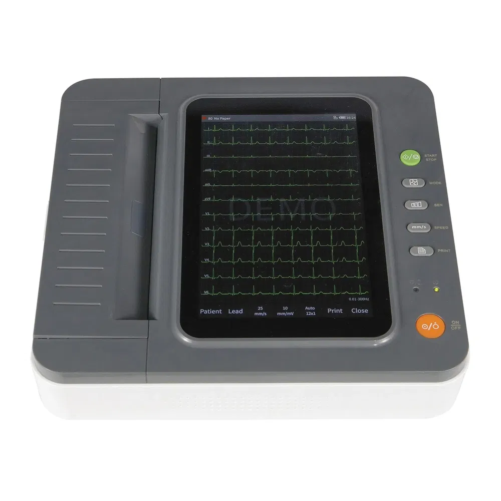 Advanced Portable 3-Channel ECG Device Hospital Electrocardiograph with Auto-Analysis