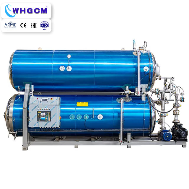 Automatic Retort Autoclave Sterilizer Machine for Dairy Meat Bottles Cans Tins Sterilizer