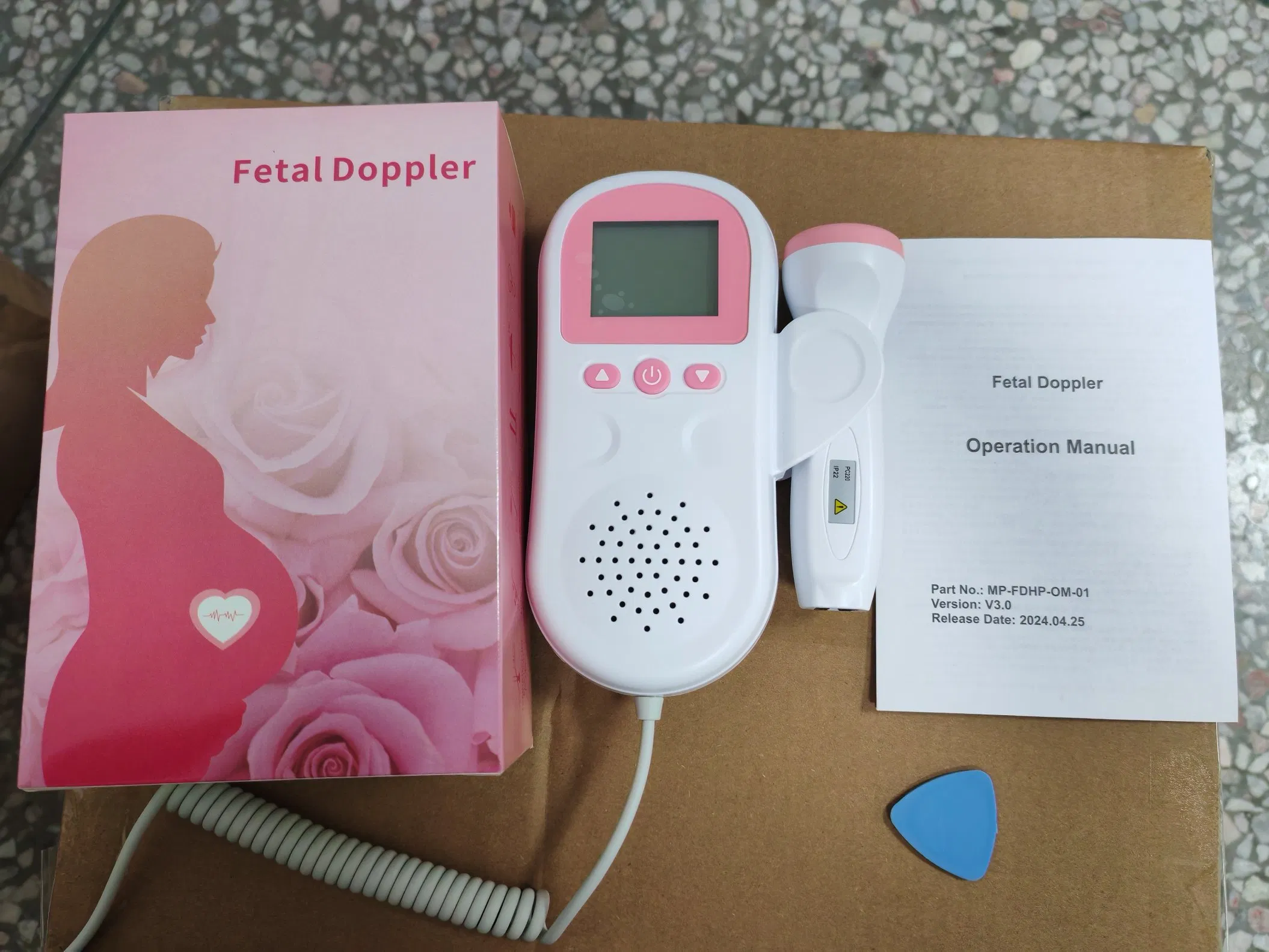 Portable 2.0-3.0MHz Fetal Doppler Heart Rate Monitor Doppler Device