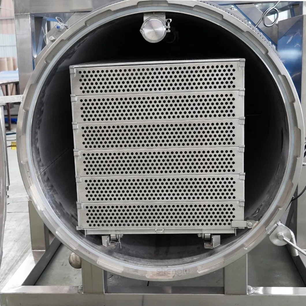 Large Capacity Rotary Autoclave for Mushrooms with ISO Certification and IoT Enabled