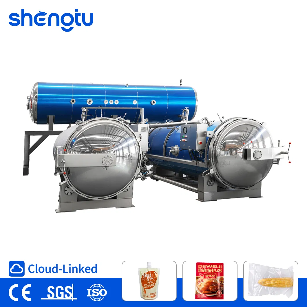 Automatic Multi-Basket Sterilizer for Canned Vegetables with CE Certification and IoT