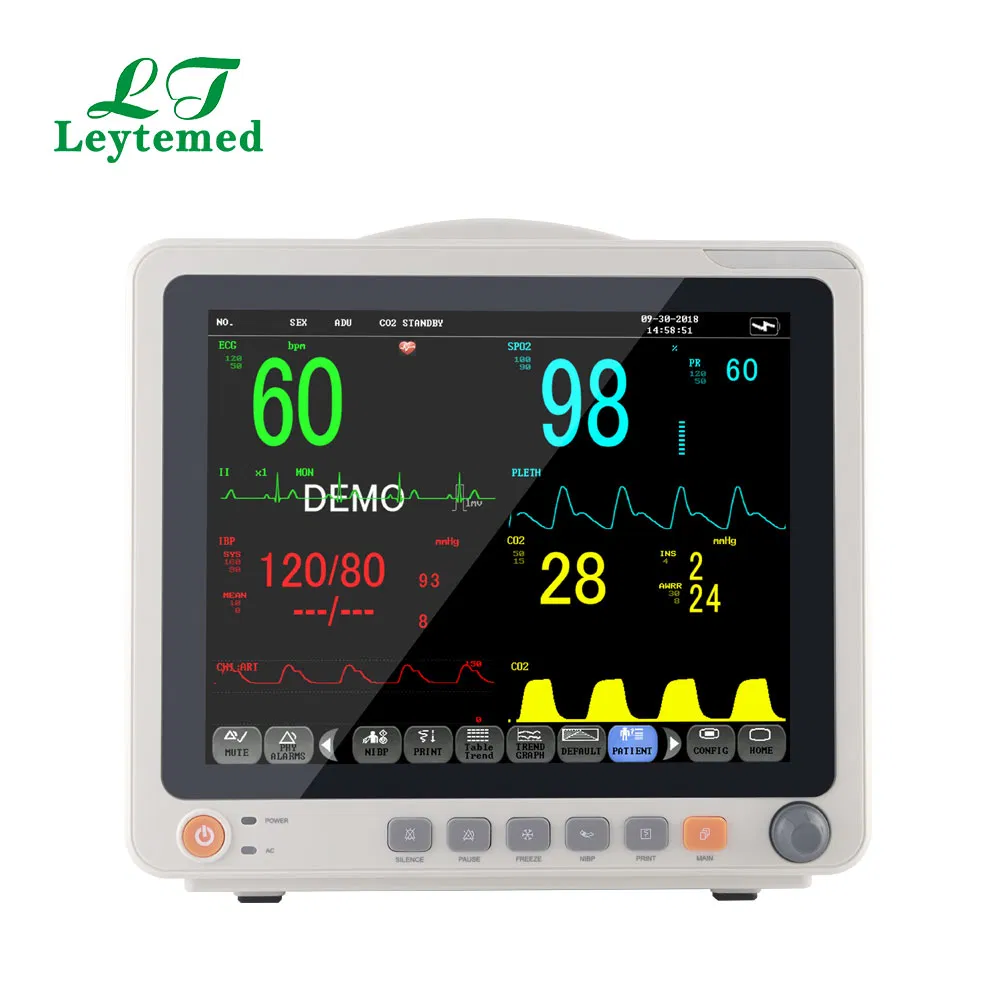 Ltsp23 Cheap Portable ECG/Temp/NIBP/SpO2/Resp/Pr Patient Monitoring Devices