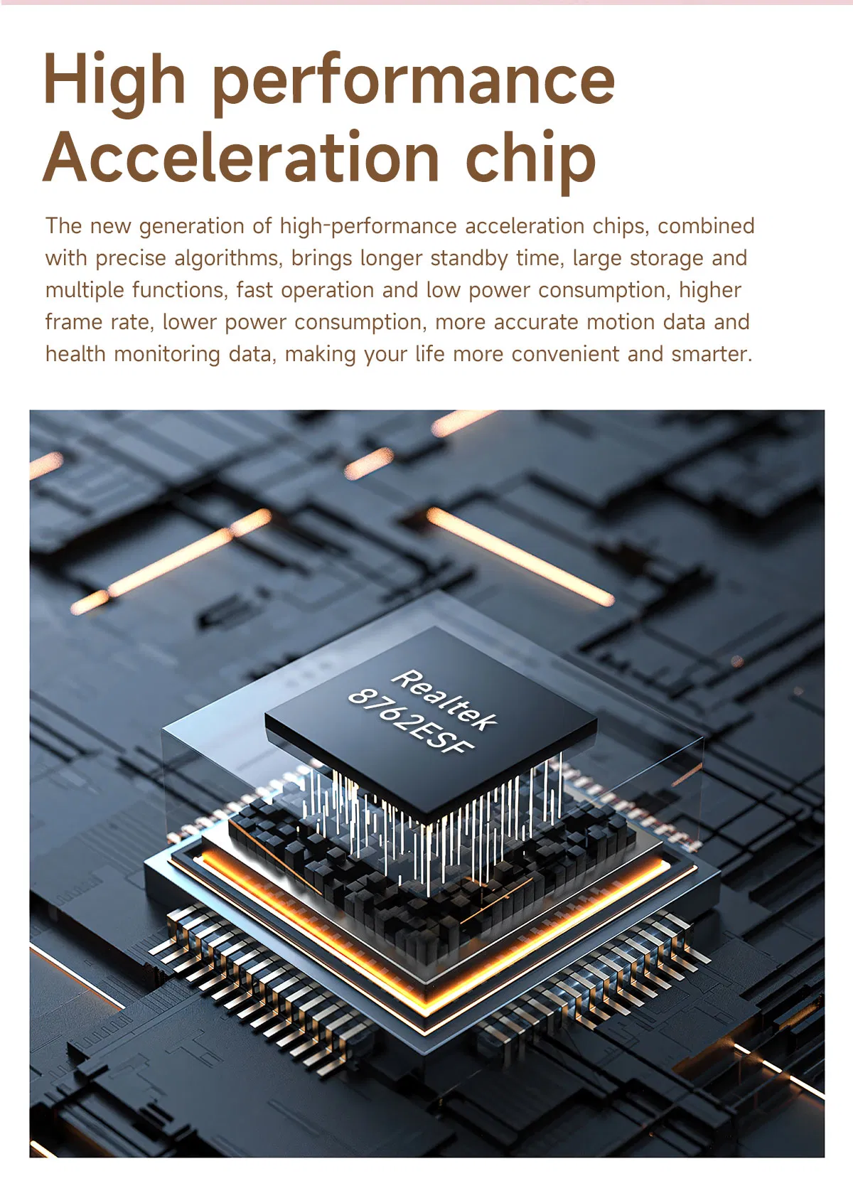 OEM No-Screen Smart Wrist Bracelet Sleep &amp; Stress Monitor Trendy Wearable IP68 Waterproof Health Band for Ladies Women