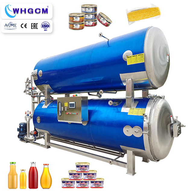 Steam Horizontal Sterilizers Autoclaves Industrial Autoclave for Canned Tuna and Beef Retort Pouch Food
