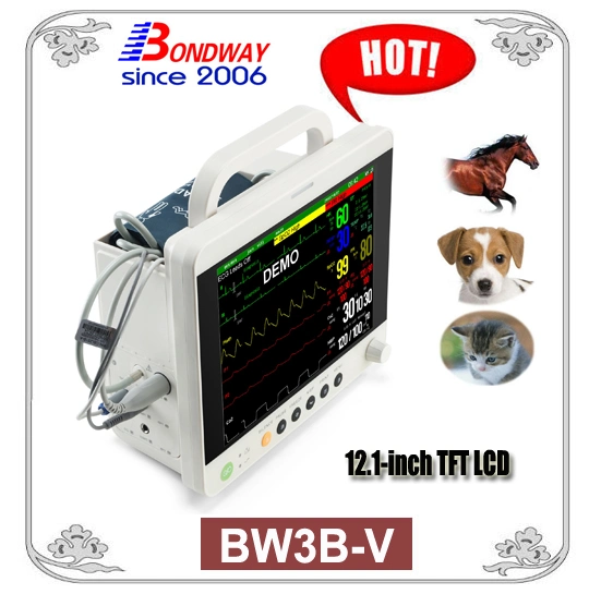 Portable Animal Monitor, Veterinary Medical Device, Multi Parameter for Veterinary Service Clinic, Veterinary Monitoring Machine