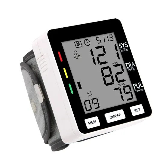 Wrist Blood Pressure Monitor Display