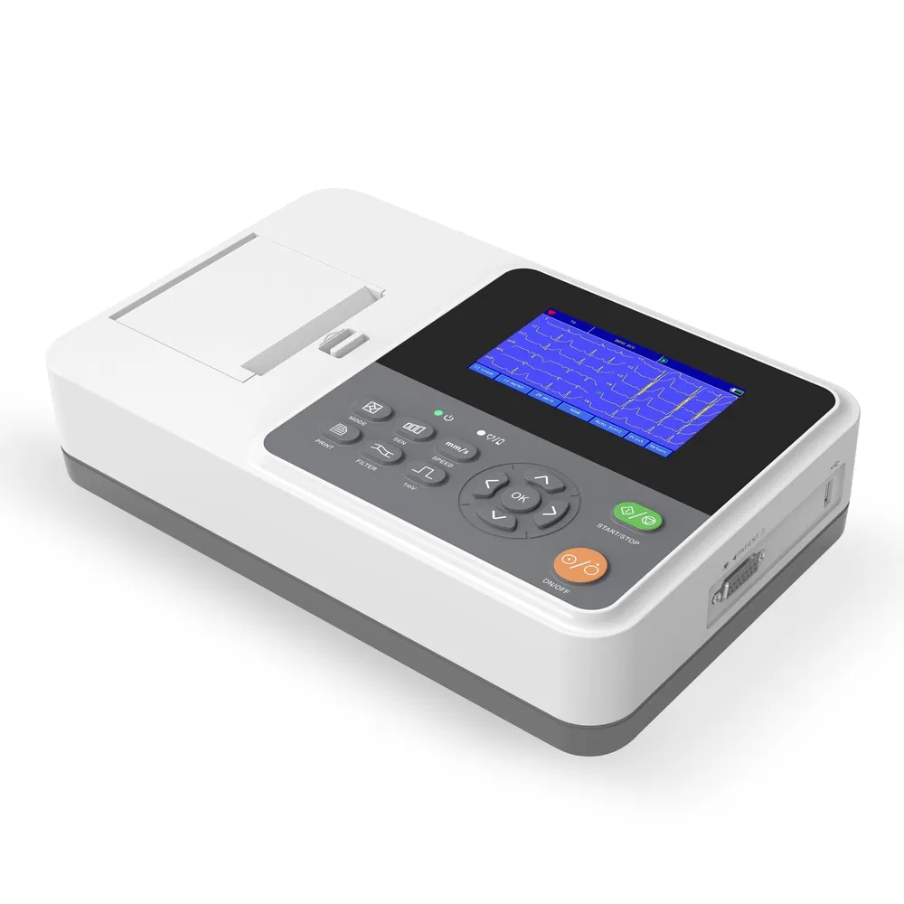 Economic Portable ECG Medical Device Diagnostic Electrocardiograph for Mobile Use