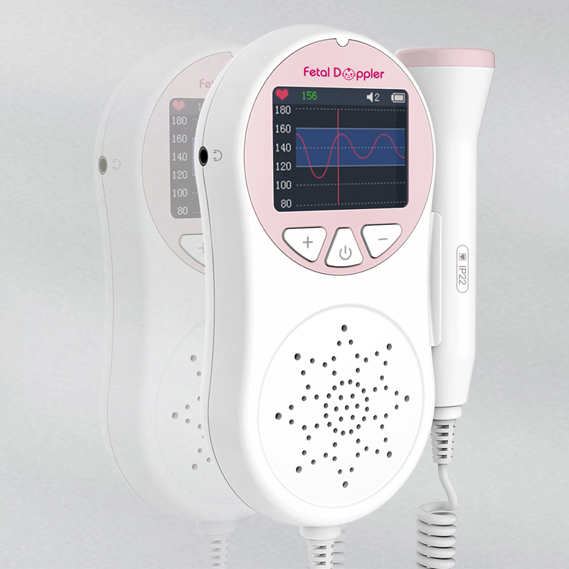 Advanced Color Display Baby Fetal Doppler for Expecting Mothers
