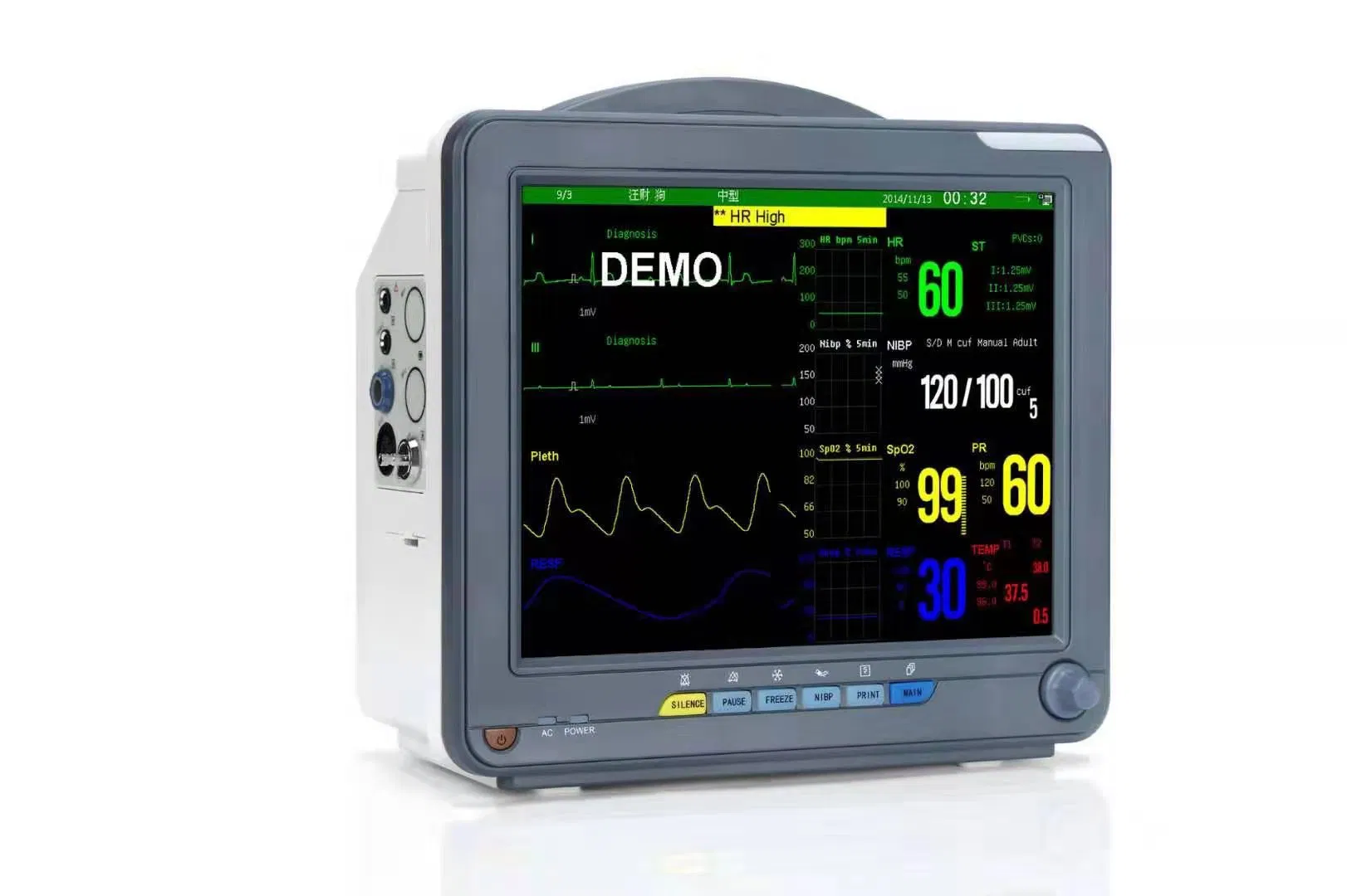 Multi-Parameter Monitor Featuring 7-Lead ECG and SpO2