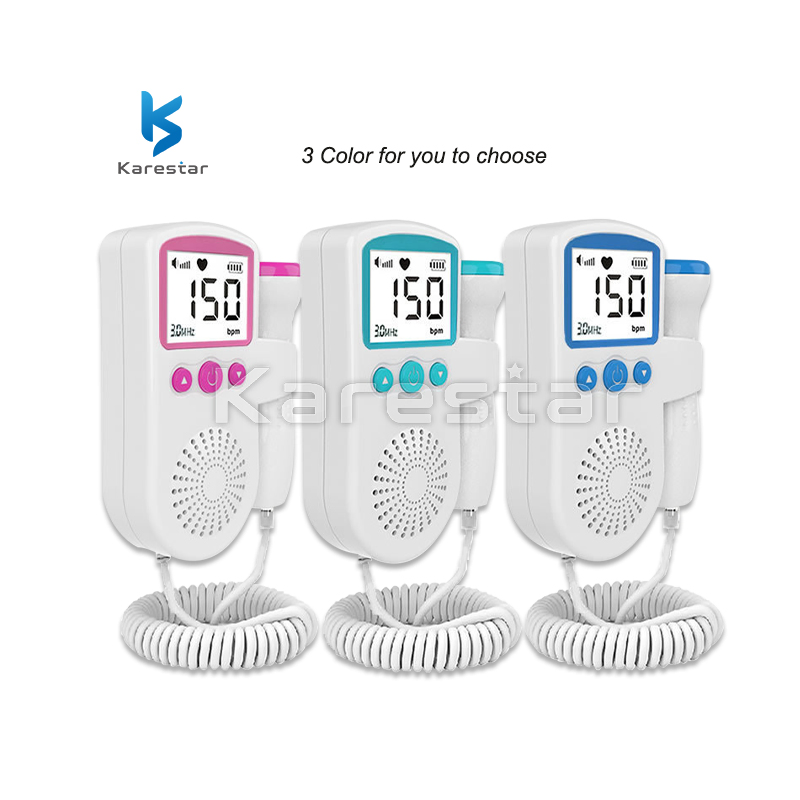 K-T501 Pocket Fetal Doppler Baby Heart Rate Stethoscope Monitor for Pregnancy