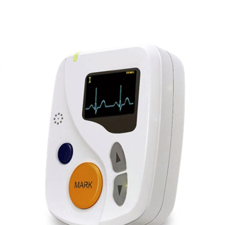 Ambulatory Electrocardiograph Holter Monitor Portable ECG Recorder Machine Continuous Heart Rate Tracking Arrhythmia Detection Clinical Cardiac Monitoring