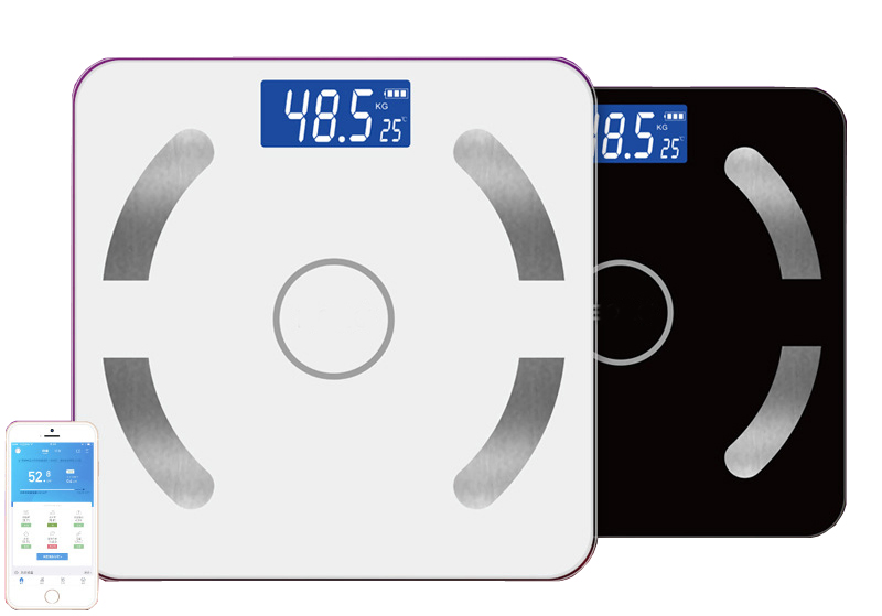 Smart Wireless 180kg Body Weight Digital Bathroom Scale Bluetooth