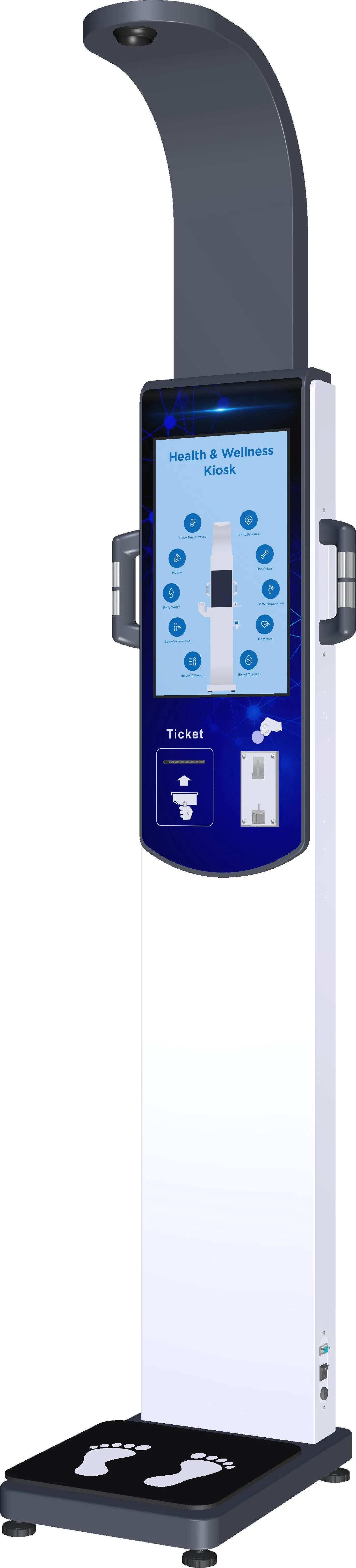 Digital Ultrasonic Height and Weight Scale with Fat Measurement and Thermal Printer