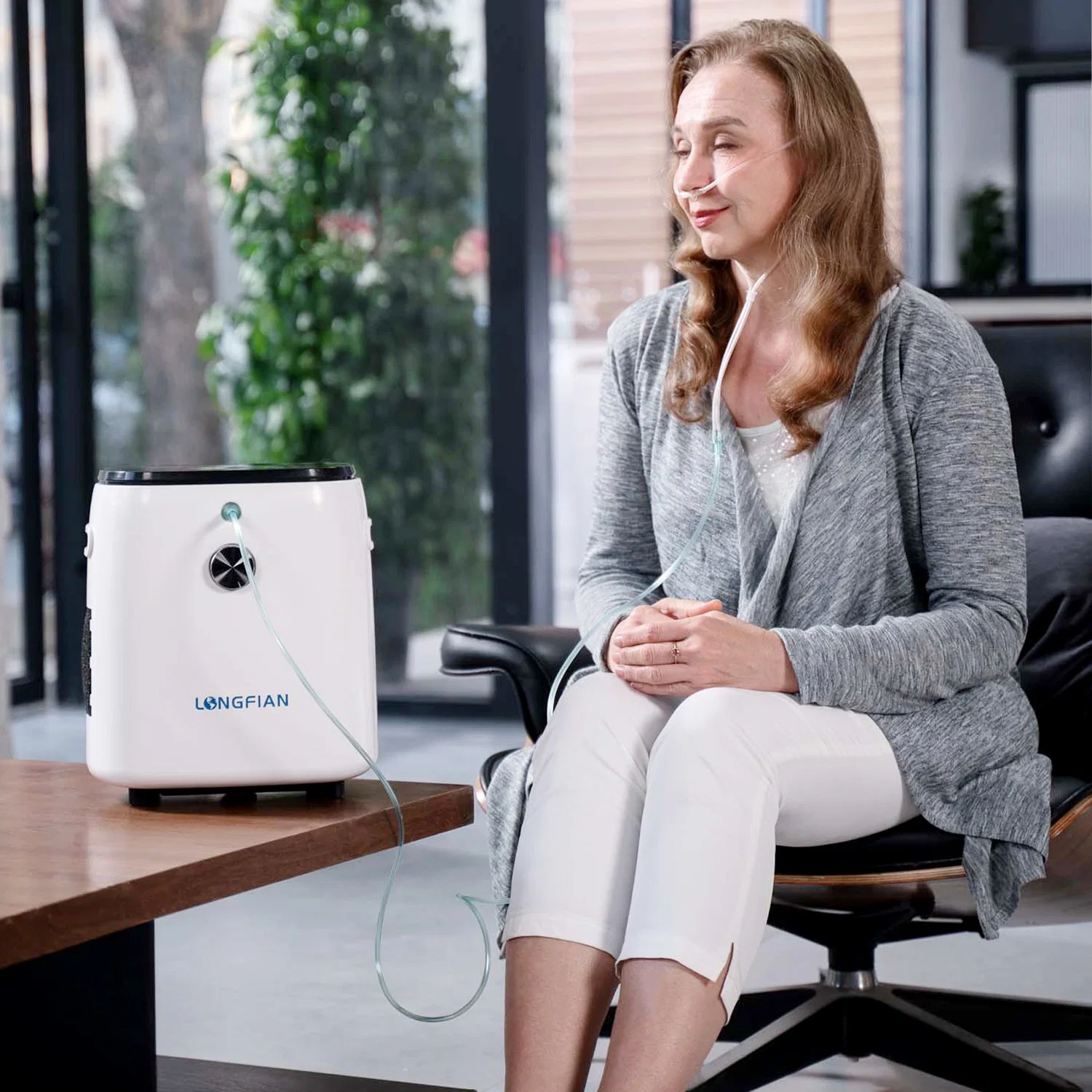 Portable 1-7 Litres B-1 Oxygen Concentrator From Longfian