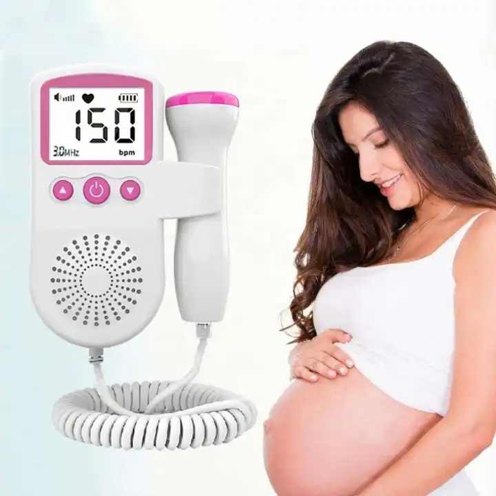 Waterproof Medical Portable Home Pregnancy Baby Heart Monitor Fetal Doppler Machine