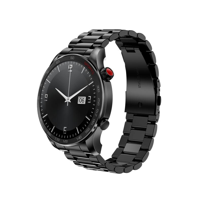 Custom High End 2024 New Style Metal Strap Am100 1.43 Amoled Touch Screen Health Monitor Wearable-Devices Metal Strap Smart Watch