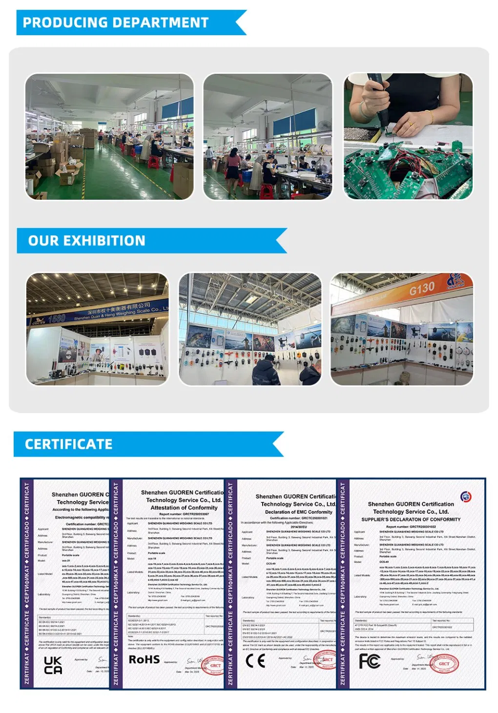 Product Size Information