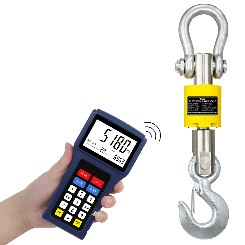 CE Remote Controlling Digital Wireless Electronic Weight Hanging Heavy Duty Industry Port Used Accuracy Crane Scale with Printer/Load Cell/LCD Display/Hook