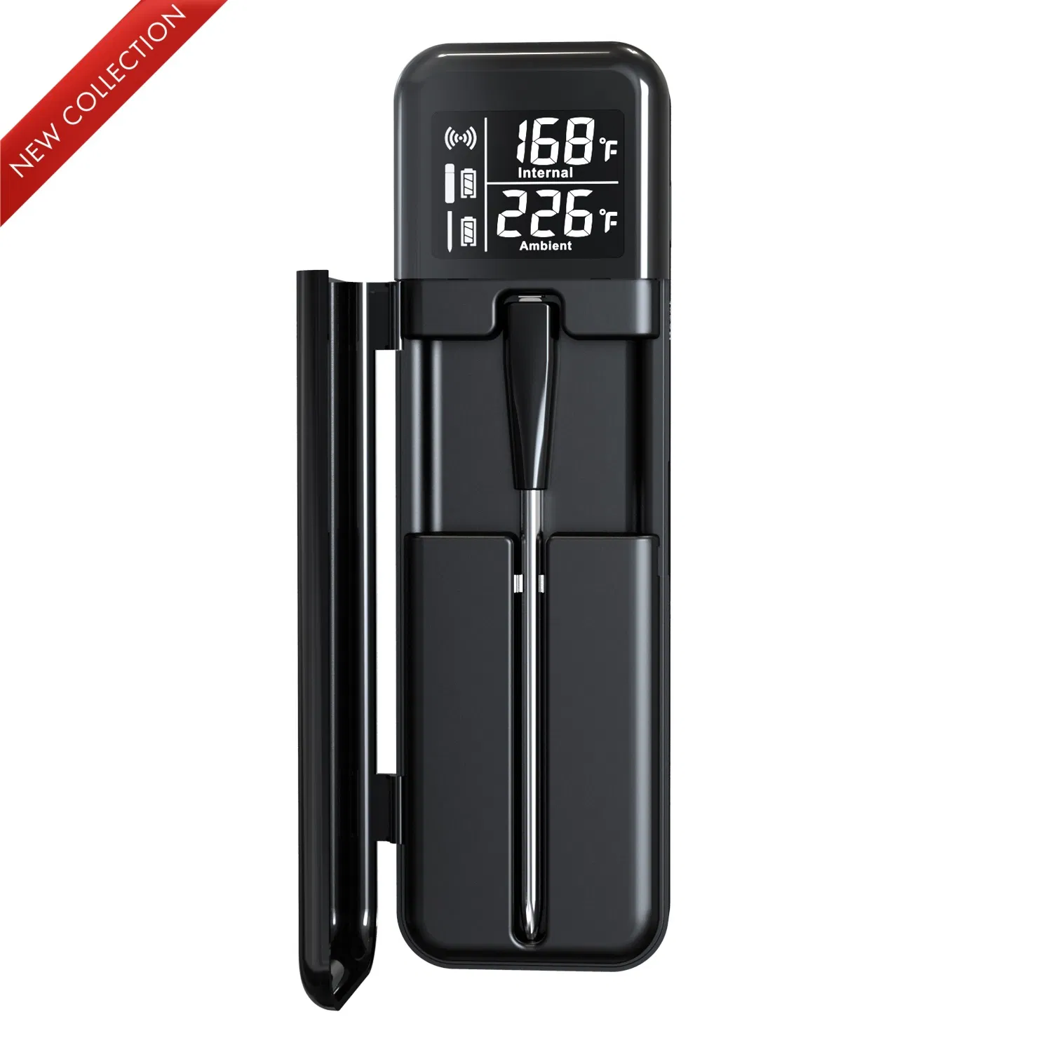 Two Sensor Digital Probe Smart Bluetooth Wireless Meat Thermometer for BBQ/Grill/Oven/Smoker/Air Fryer/Kitchen/Steak/Cooking/Food with Meat/Ambient Temperature