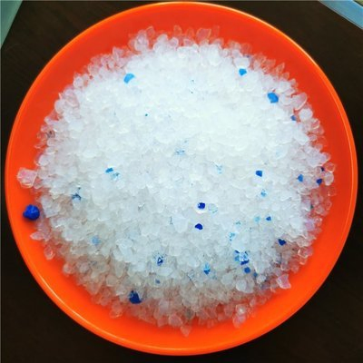 Clean Cat Sand Highly Absorbent Cat Sand Odor Control White Blue Color Crystal Silica Gel Cat Litter