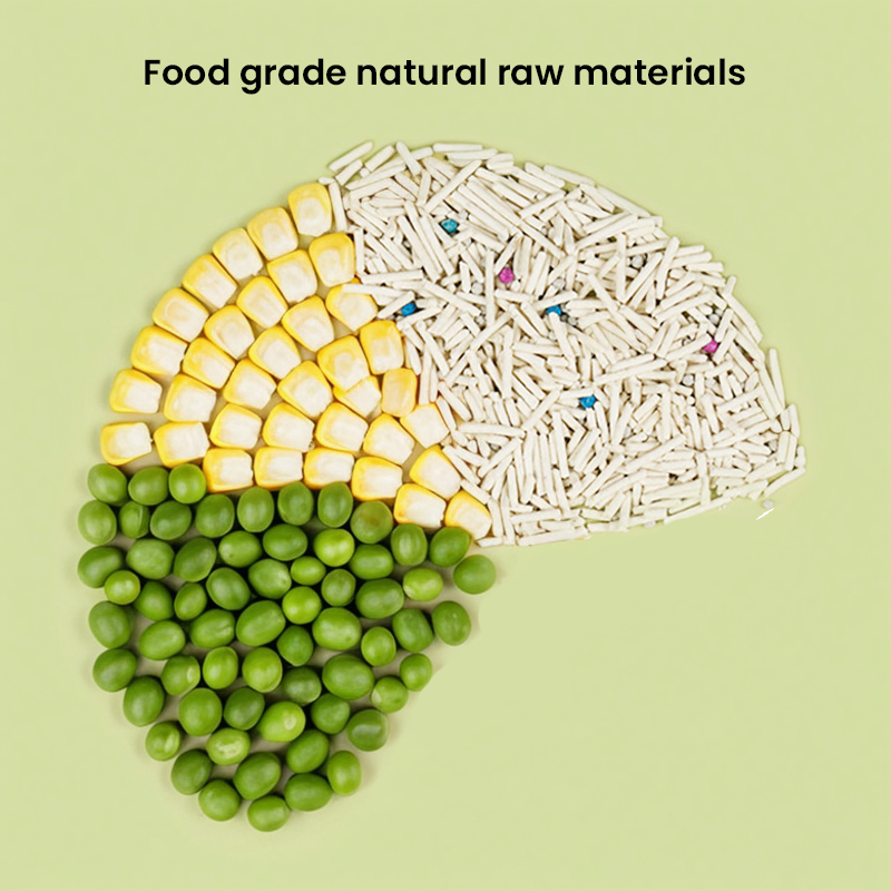 Cat Sand Suppliers High Absorbent Low Dust Biodegradable Natural Non-Sticky Soft on Paws High Absorbency Water Soluble Mixed Cat Litter